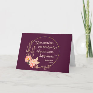 Carte Emma De Jane Austen Citation I - Style Cute