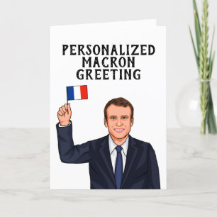 CARTE EMMANUEL MACRON PERSONNALISÉ