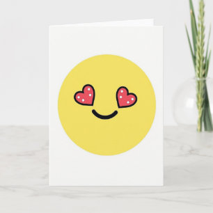 Carte Emoji Cœurs Je T'Aime