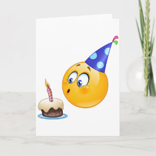 Carte emoji d'anniversaire