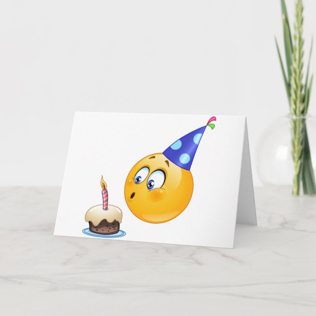 Carte emoji d'anniversaire (Devant)
