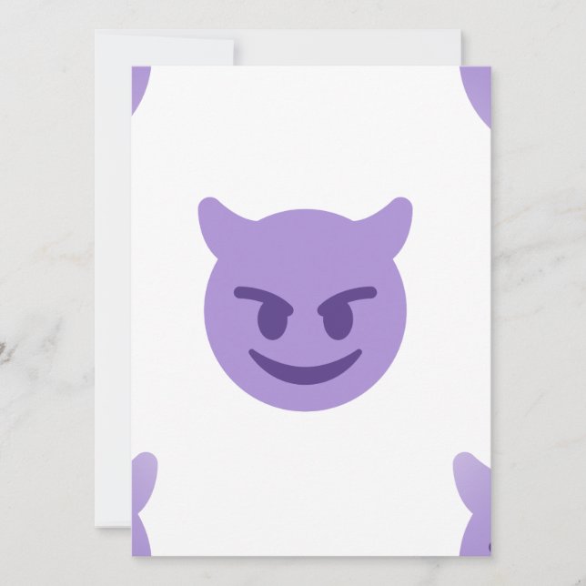 Carte emoji diable (Devant)