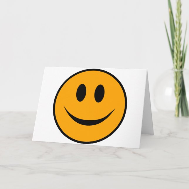 Carte Emoji du visage souriant (Devant)