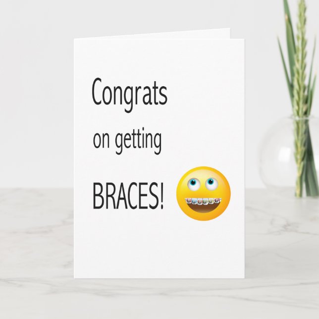Carte Emoji obtenant des félicitations de croisillons (Devant)