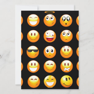 Carte emojis noir