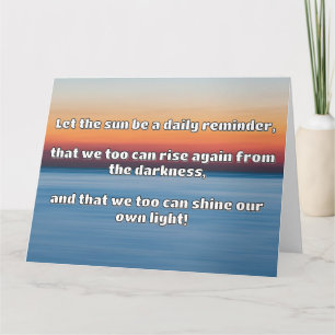 Carte Empath Shine Positive Encouragement Citation