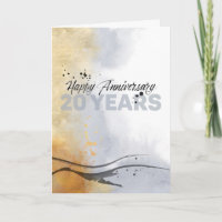 Employé 20e anniversaire Encre artistique Abstrait