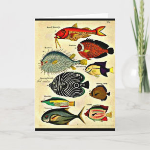 Carte empreinte de poisson