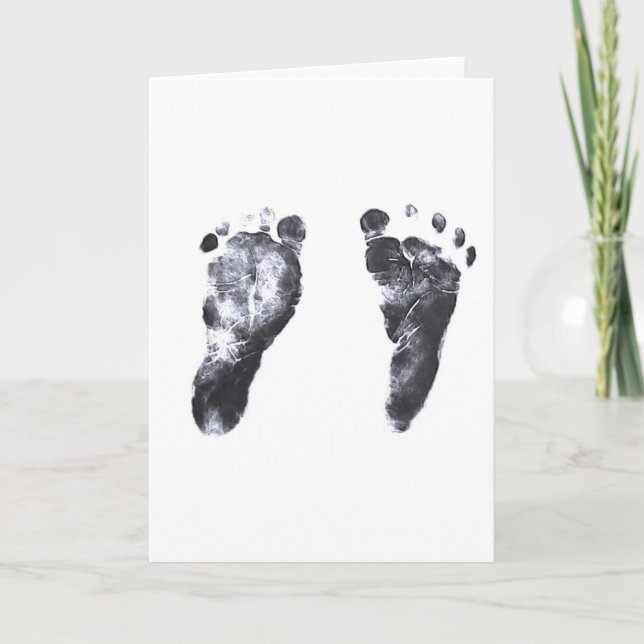 Carte Empreintes de Bébé (Devant)