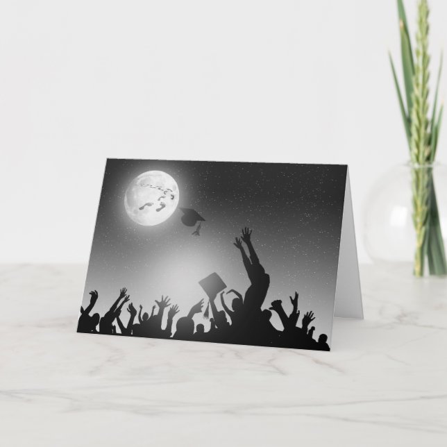 Carte Empreintes De Diplôme Sur Lune (Devant)