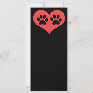 Carte Empreintes de pattes dans mon coeur par Shirley Ta