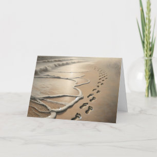 Carte Empreintes De Plage Sympathy Et De Mer