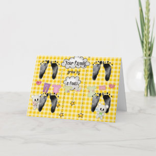 Carte Empreintes Quad bébé sur En vichy