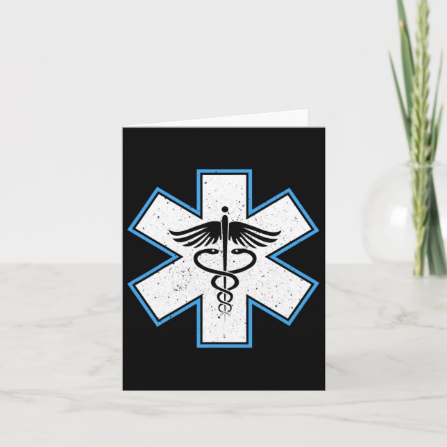 Carte Emt Paramedic Star - Caduceus Ems Premier Répondeu (Devant)