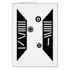 Carte "en baisse" d'art moderne (5" x 7")