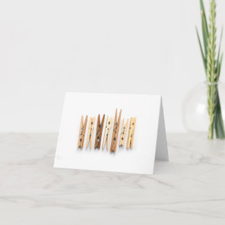 Carte en bois de Cothespins