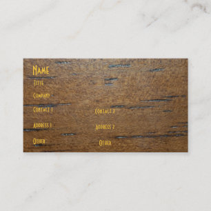 Carte en bois de profil de grain