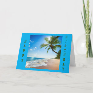 CARTE EN BORD DE MER POUR VOTRE **CARTE D'ANNIVERSAIRE**