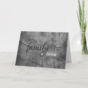 carte en cuir gris de l'anniversaire du frère step