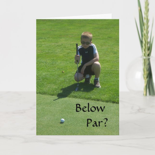 CARTE EN DESSOUS, LE PARC DE GOLF FAIT UN BON ANNIVERSAI (Devant)