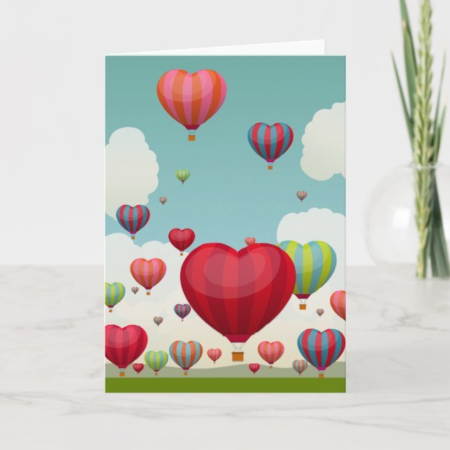 Carte en forme de coeur du jour de (Devant)