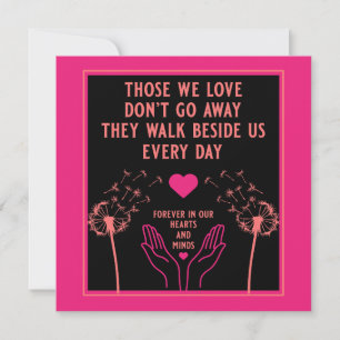 Carte En Mémoire Bereavement Et Perdre Photo Impression