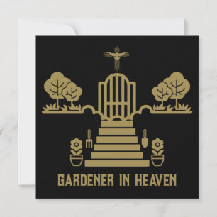 Carte En mémoire Bereaver Gardener funérailles