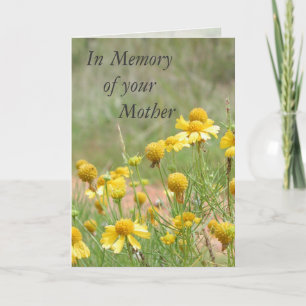 Carte En mémoire de votre mère