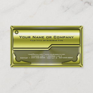 Carte en métal Hi Tech Faux version 3 avec logo