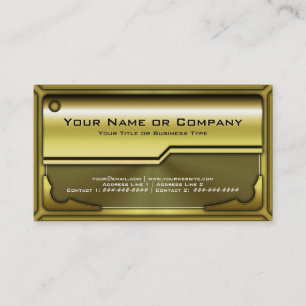 Carte en métal Hi Tech Faux version 3 avec logo