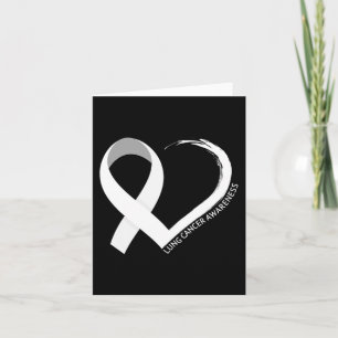 Carte En Novembre, Nous Portons Blanc Lung Cancer Sensib