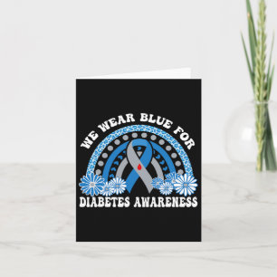 Carte En Novembre Nous Portons Blue Rainbow Diabetes Awa