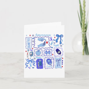 Carte En novembre, nous portons le bleu pour lutter cont