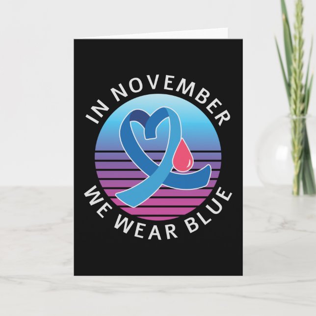 Carte En novembre, nous portons le mois de sensibilisati (Devant)
