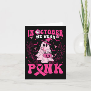 Carte En Octobre Nous Portons Chemise Rose Fantôme Hallo
