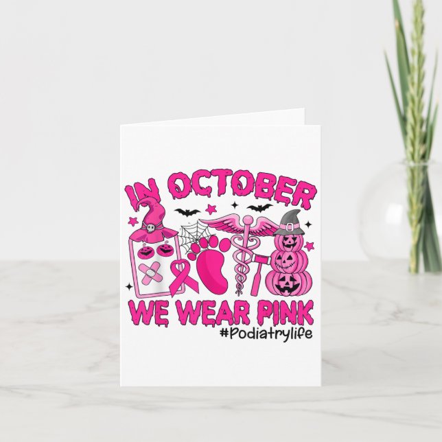 Carte En Octobre Nous Portons Nk Cancer Du Sein Diatry L (Devant)