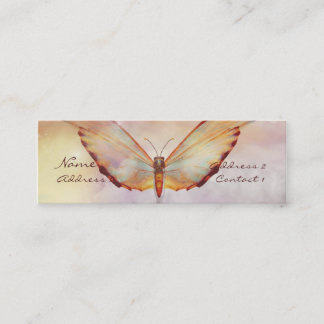 Carte en pastel de profil de beau papillon de KRW