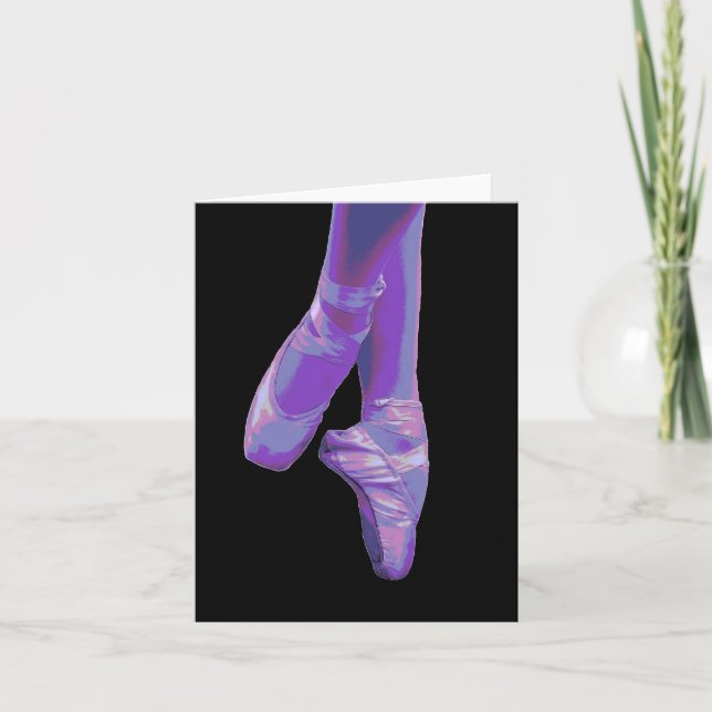 Carte En Pointe Purple - Nota blanche (Devant)