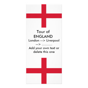 Carte en rack avec Drapeau d'Angleterre
