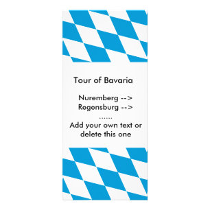 Carte en rack avec Drapeau de Bavière