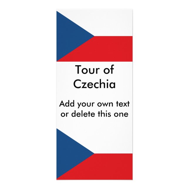 Carte en rack avec drapeau de Czechia (Devant)