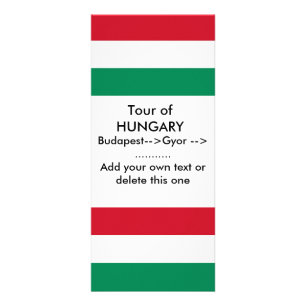 Carte en rack avec Drapeau de Hongrie