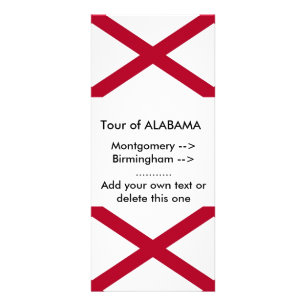 Carte en rack avec Drapeau de l'Alabama, États-Uni
