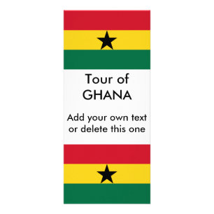 Carte en rack avec drapeau du Ghana