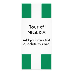Carte en rack avec drapeau du Nigeria