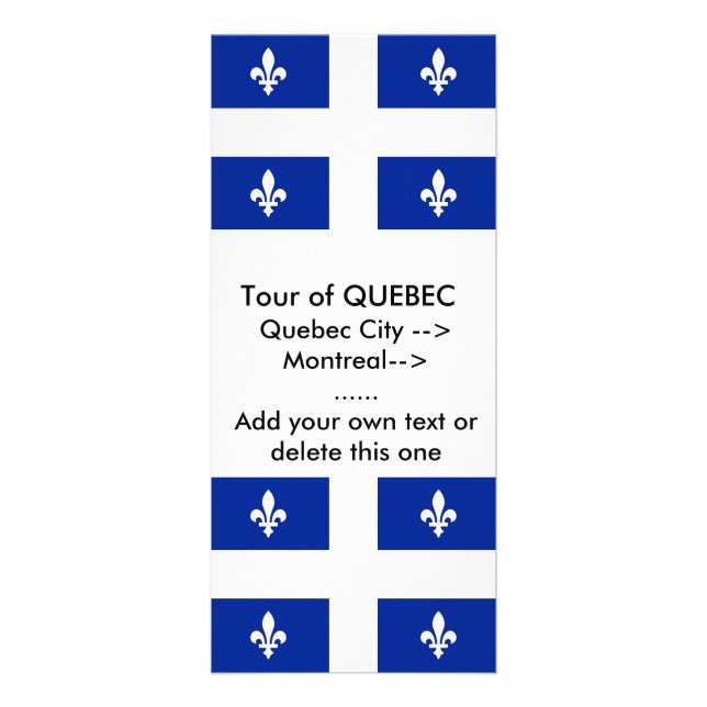 Carte en rack avec drapeau du Québec, Canada (Devant)