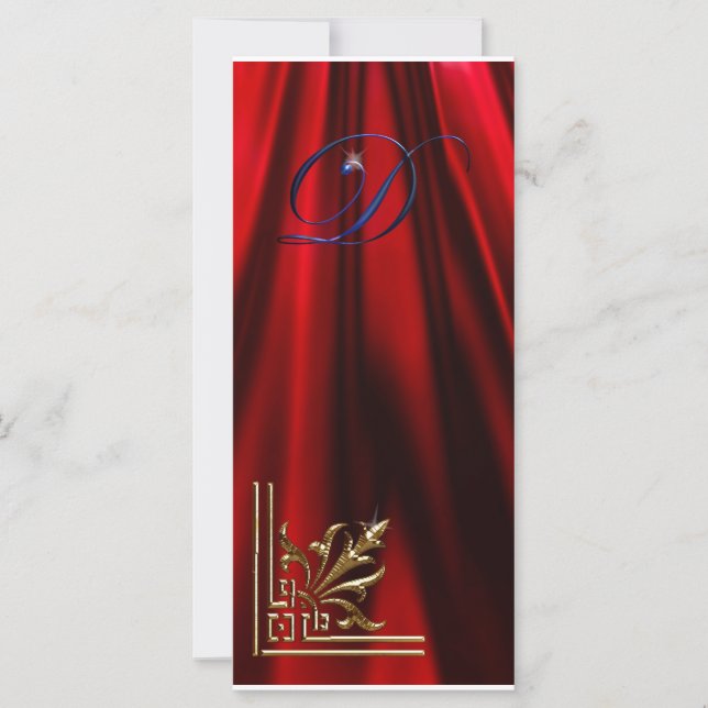 Carte en rack bleu VIP Gold"D" rouge (Devant)