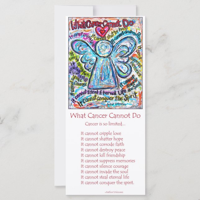 Carte en rack couleur Ange Cancer (Devant)