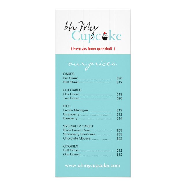 Carte en rack de boulangerie Whimsical (Devant)