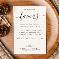 En remplacement des faveurs Élégant mariage don